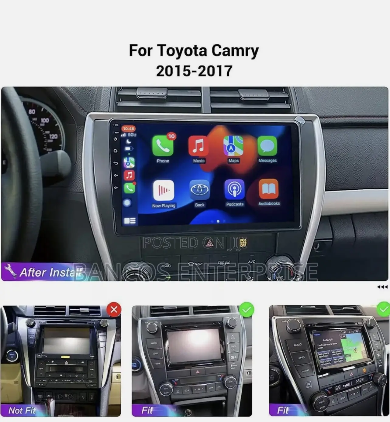 2015-2017 Toyota Camry Ios Carplay And Android Stereo