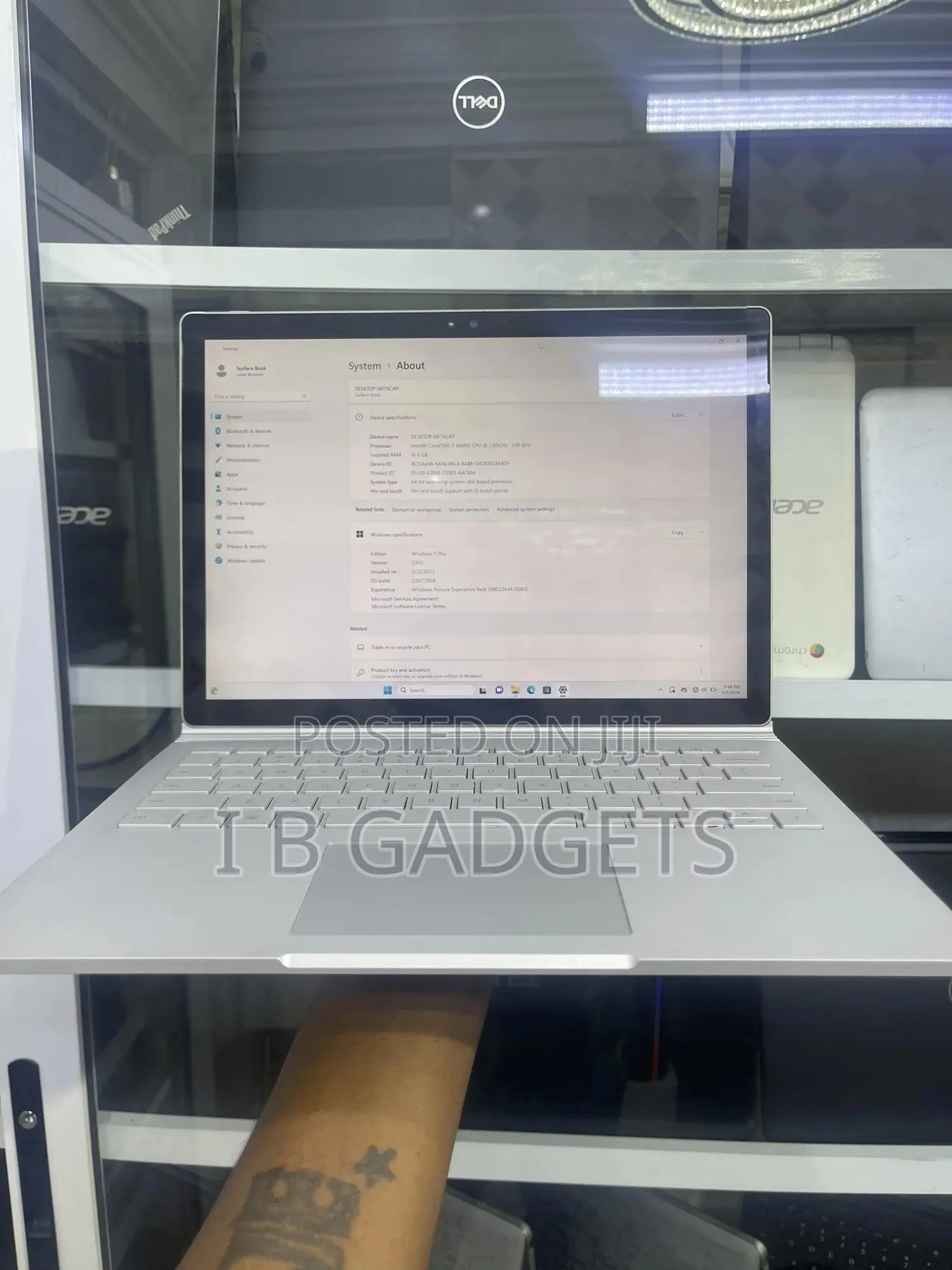 Laptop Microsoft Surface Book 3 16GB Intel Core i7 SSD 512GB