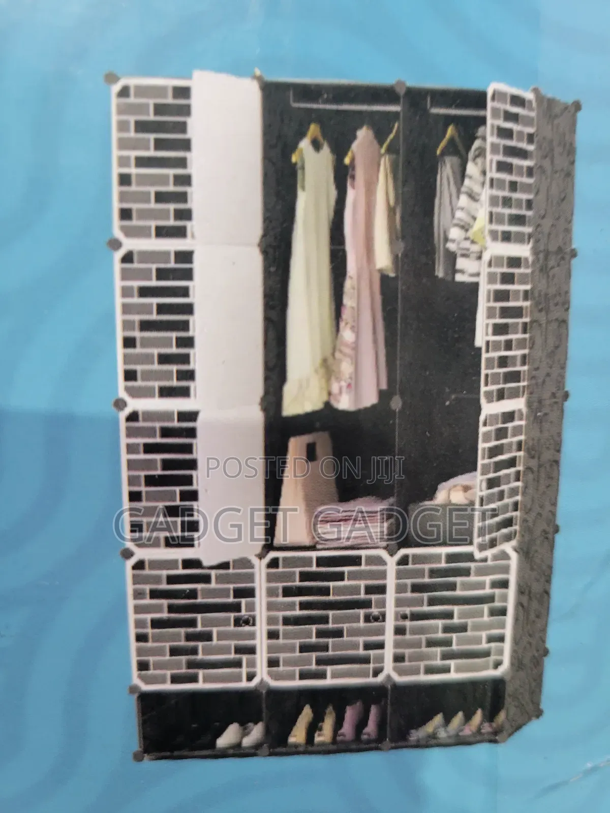 16 Cubes / Stacks Abs Plastic Wardrobe