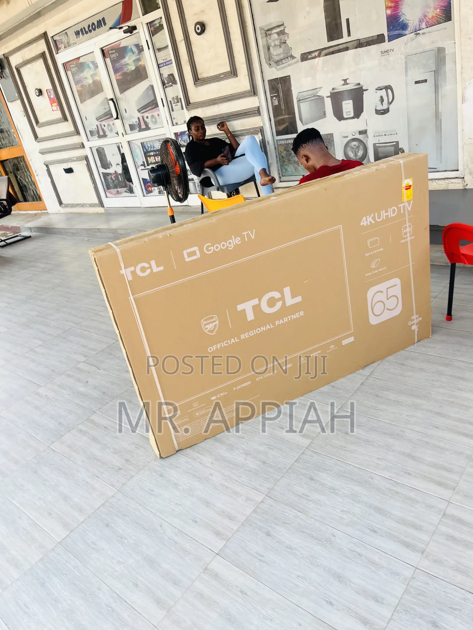 Beautiful Made TCL 65” Uhd Smart Television.