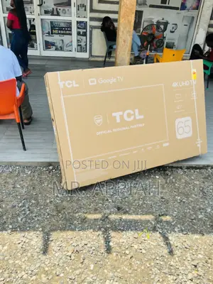 Latest TCL 65” Uhd Smart Screen Tv(Black).