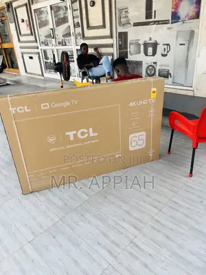 Latest TCL 65” Uhd Smart Screen Tv(Black).