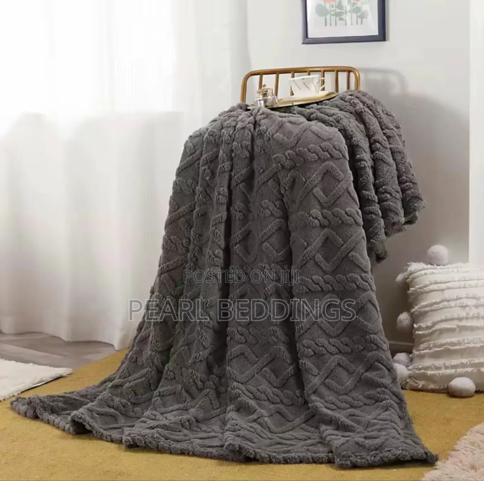 Premium Luxurious Quality Stripped Throw Blanket Available