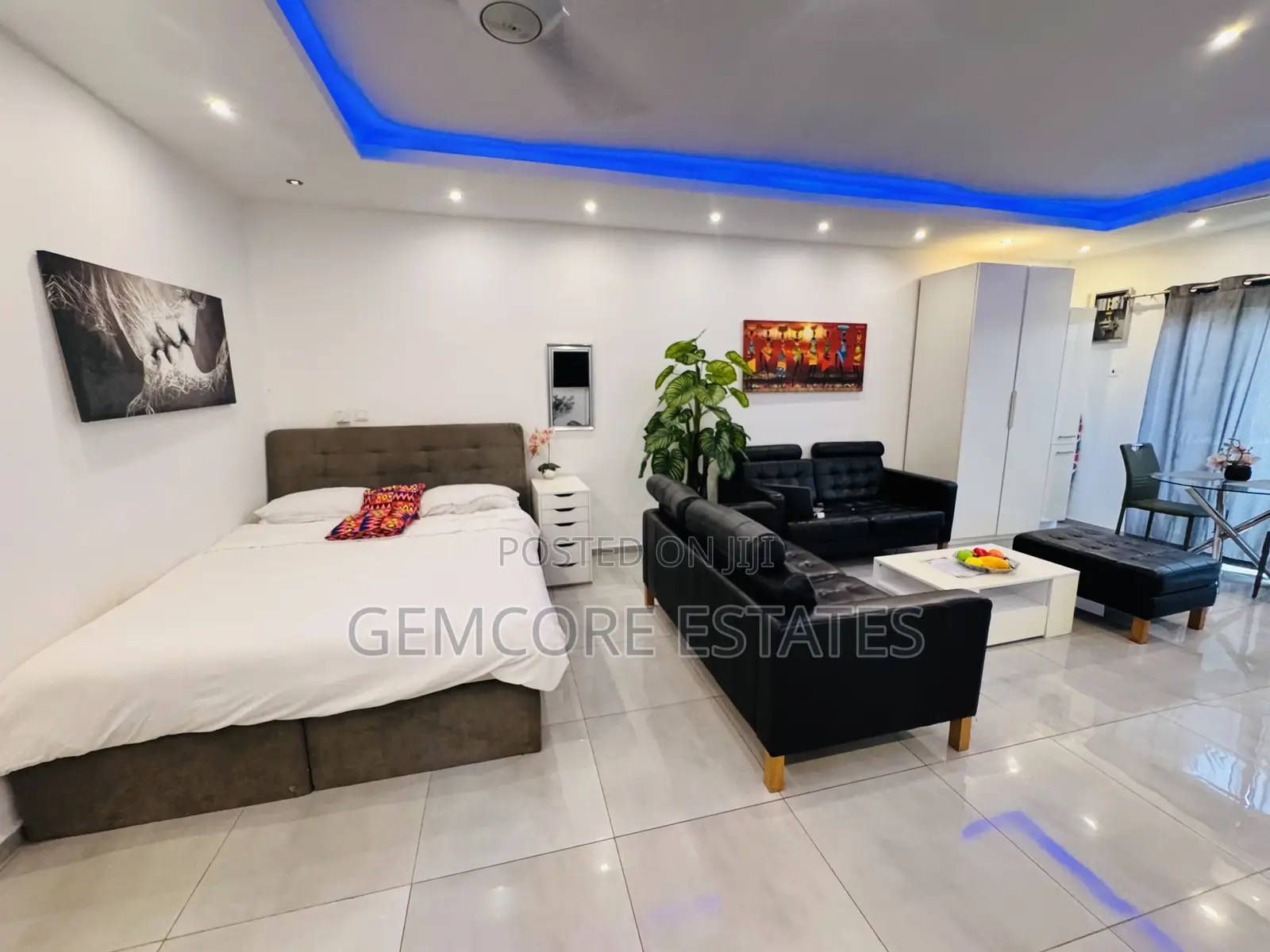 Furnished Studio Apartment in East Legon Hills, Ashaley Botwe for rent