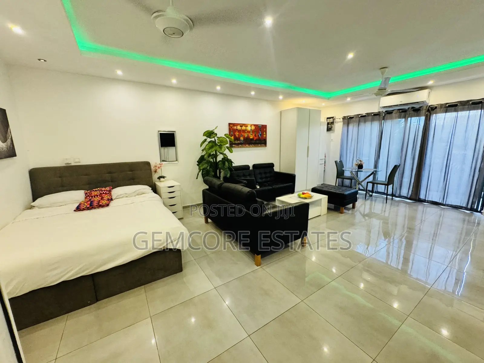 Furnished Studio Apartment in East Legon Hills, Ashaley Botwe for rent