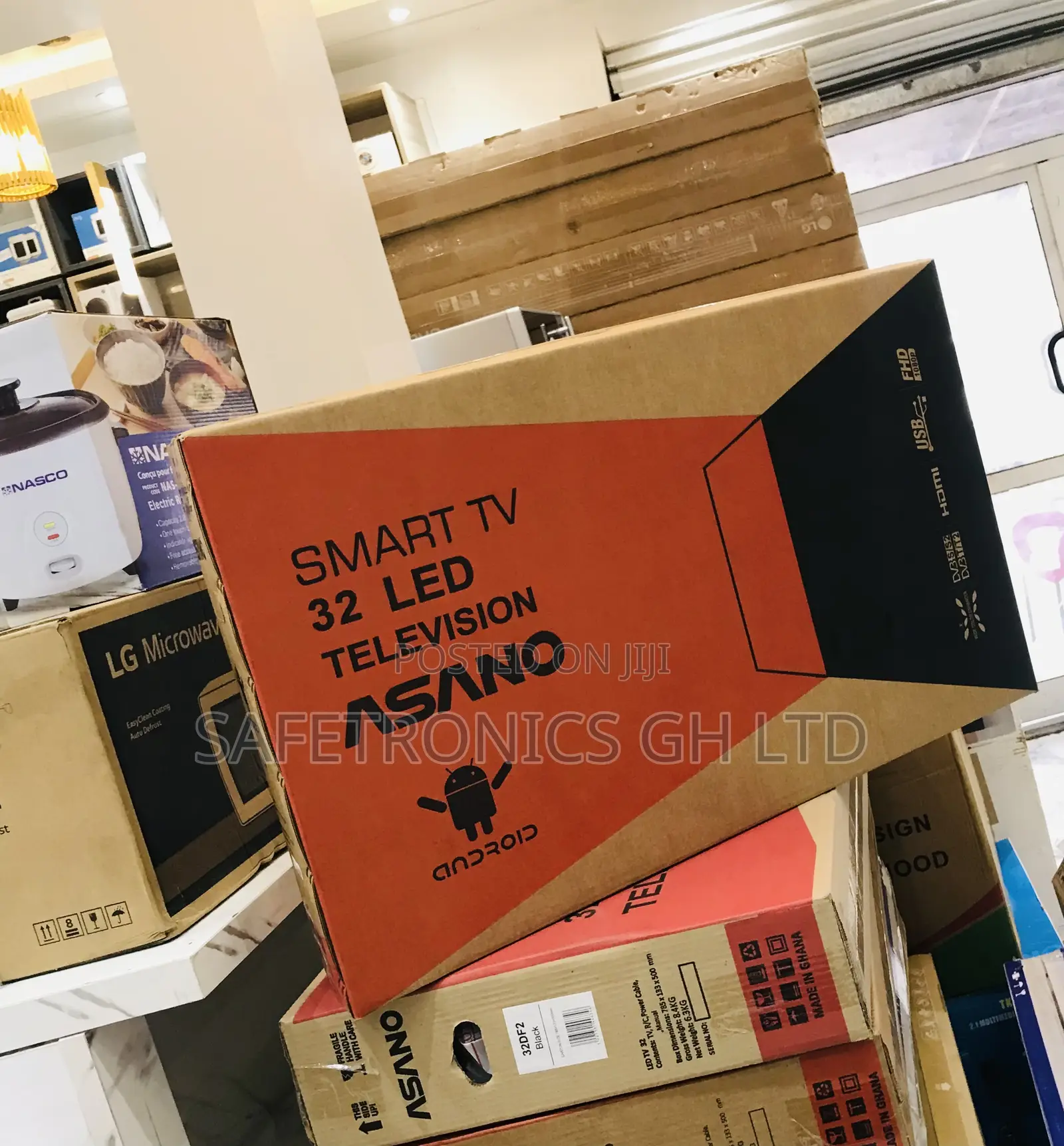 Fabulous Black Asano 32 Inch Android Led Smart Tv