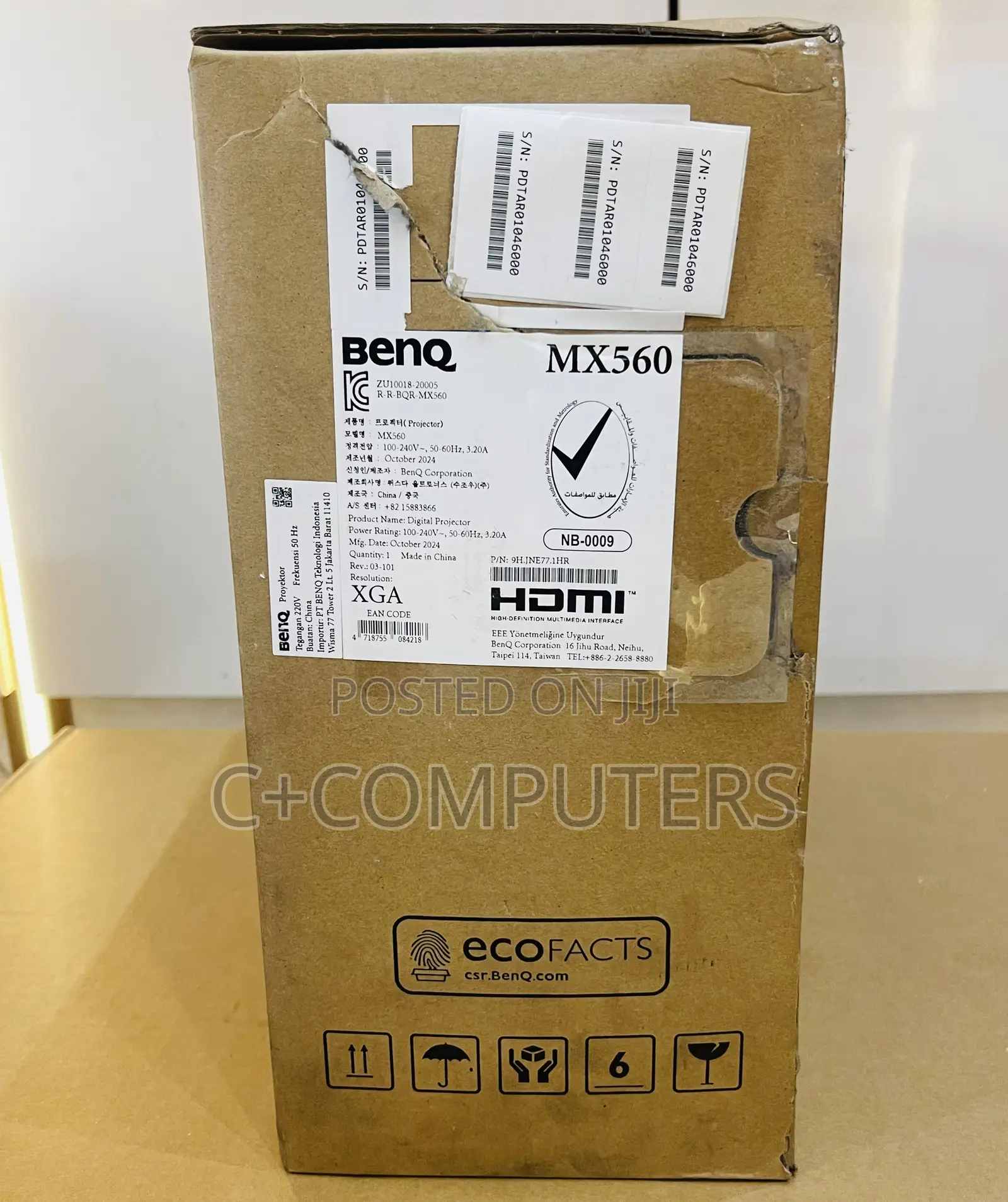 Benq Digital Mx560 Projector 4000 Ansi Lumens