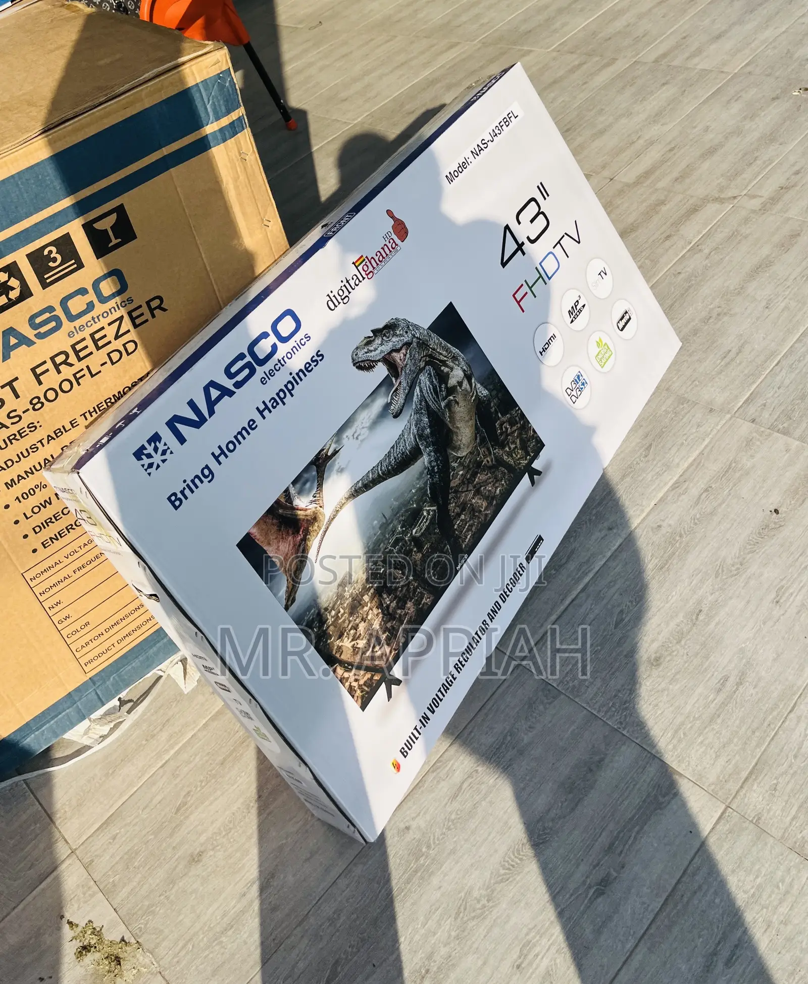 Convenient Nasco 43 Inch Digital Satellite Television.