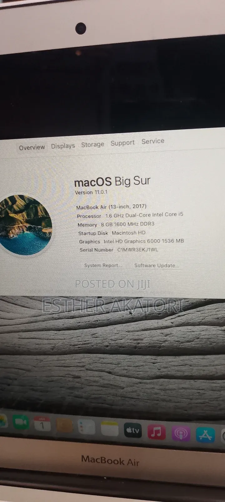 Laptop Apple MacBook Air 2017 8GB Intel Core i5 SSD 512GB
