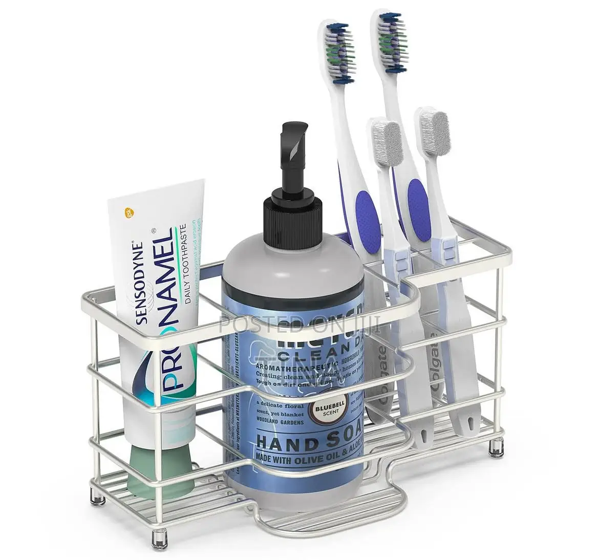 Toothbrush, Cup And Paste Holder