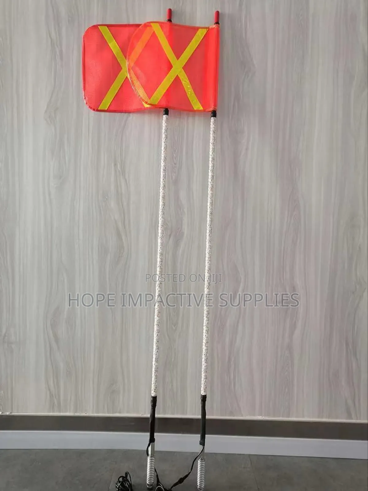(5ft)Stainless Steel Buggy Whip With Led Light.(12v, 24v)