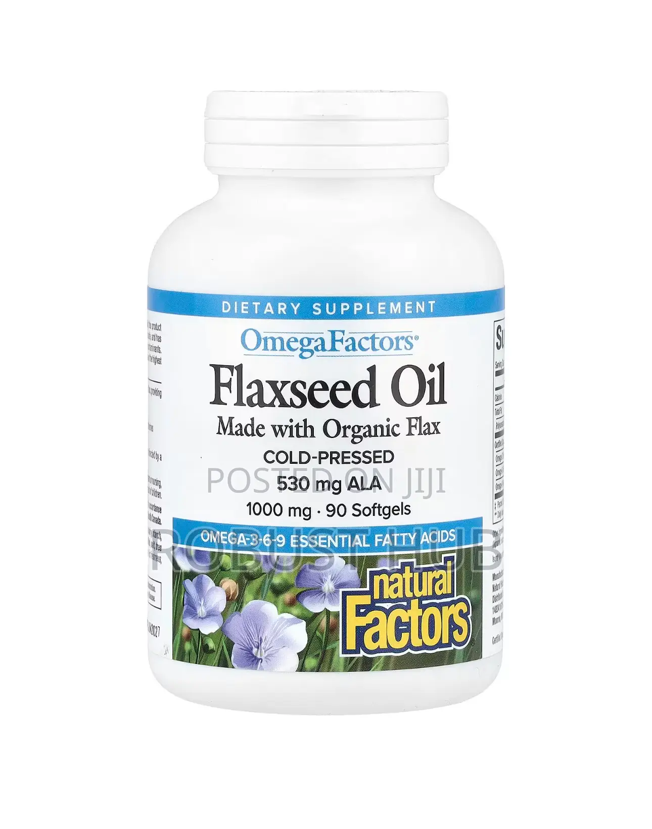 Flaxseed Oil, Cold Pressed