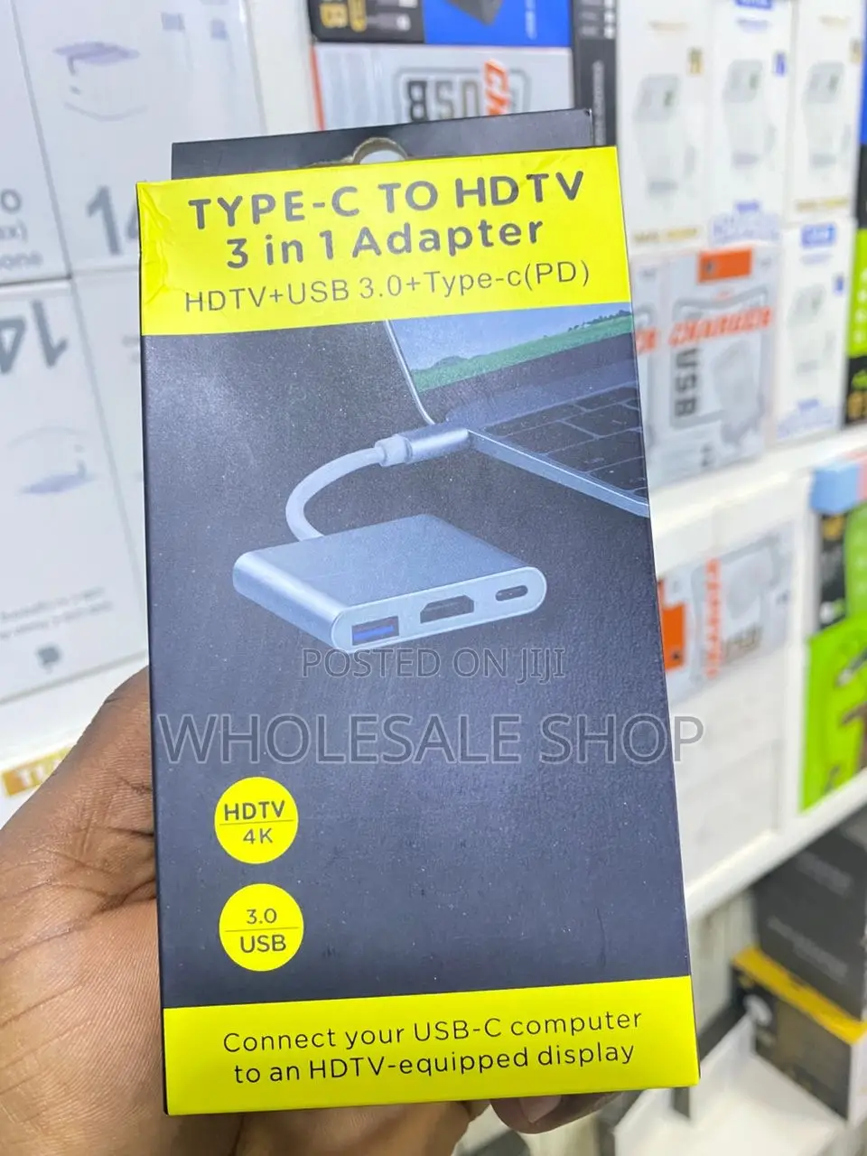 Type-C to HDTV 3 in 1 Adapter