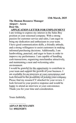 Vending Machine Attendant Male ( Kotoka Airport