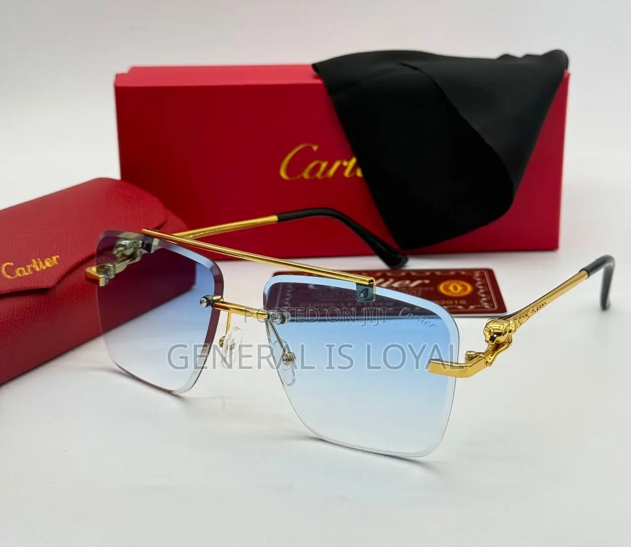 Cartier Glasses Sea Blue