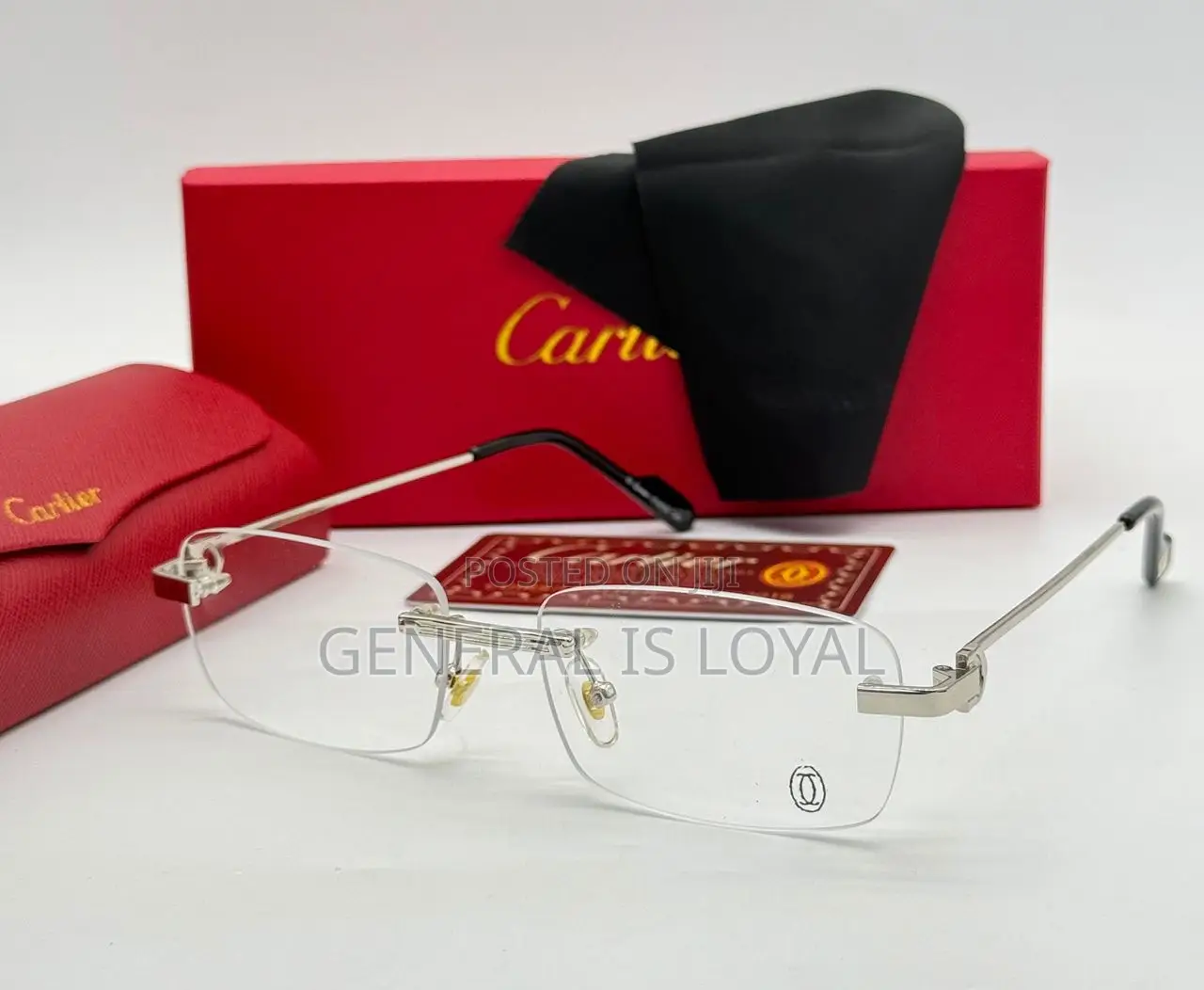 Cartier Rectangle Glasses Shades