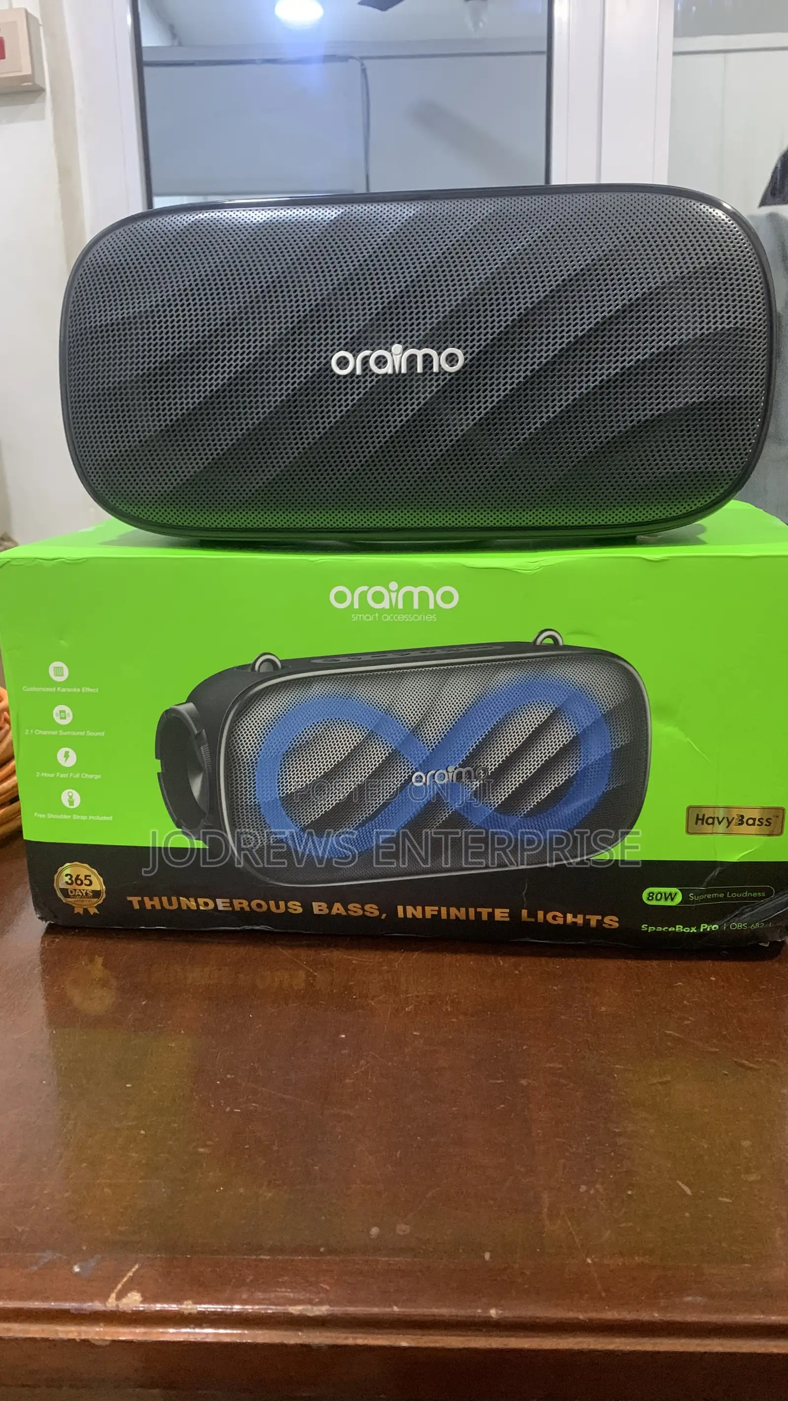 Oraimo Spacebox Pro 80w Karaoke-Support Wireless Speaker