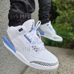 Air Jordan 3 Unc “White/ Blue”