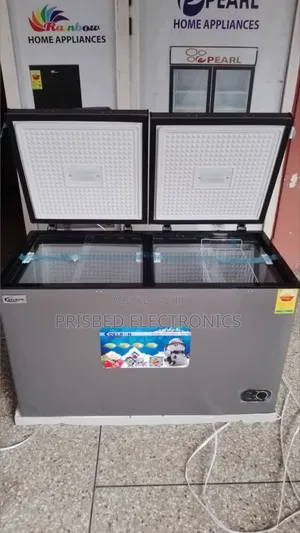 ^Delron Durable Double Door Freezer 350 Litres