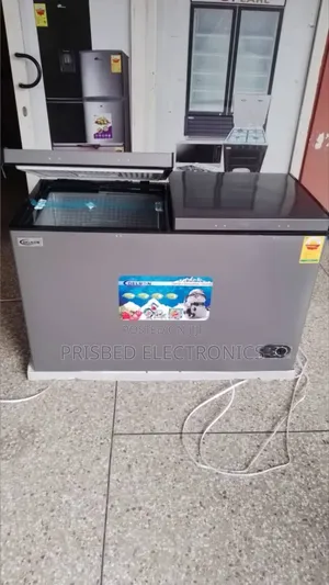 ^Delron Durable Double Door Freezer 350 Litres