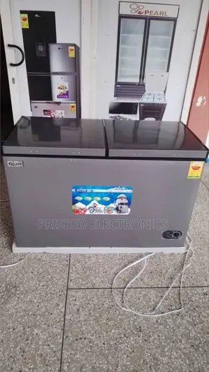^Delron Durable Double Door Freezer 350 Litres