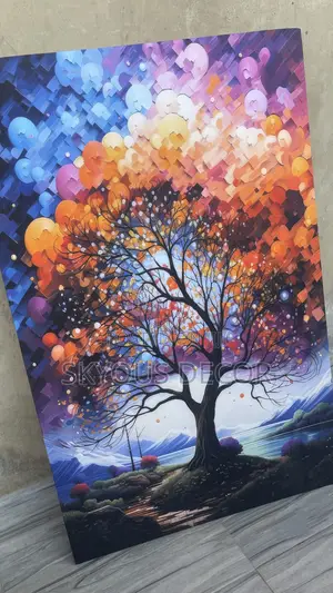Canvas Acry Tree Wall Art