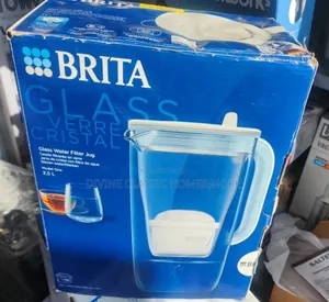 Brita Glass Verre Cristal Water Filter Jug (2.5lit)