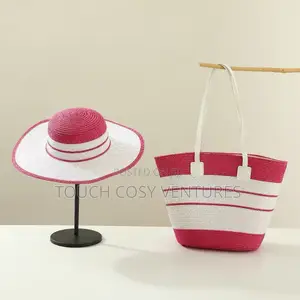 Elegant Weaven Summer Hat and Bag