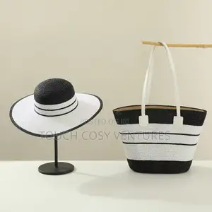 Elegant Weaven Summer Hat and Bag