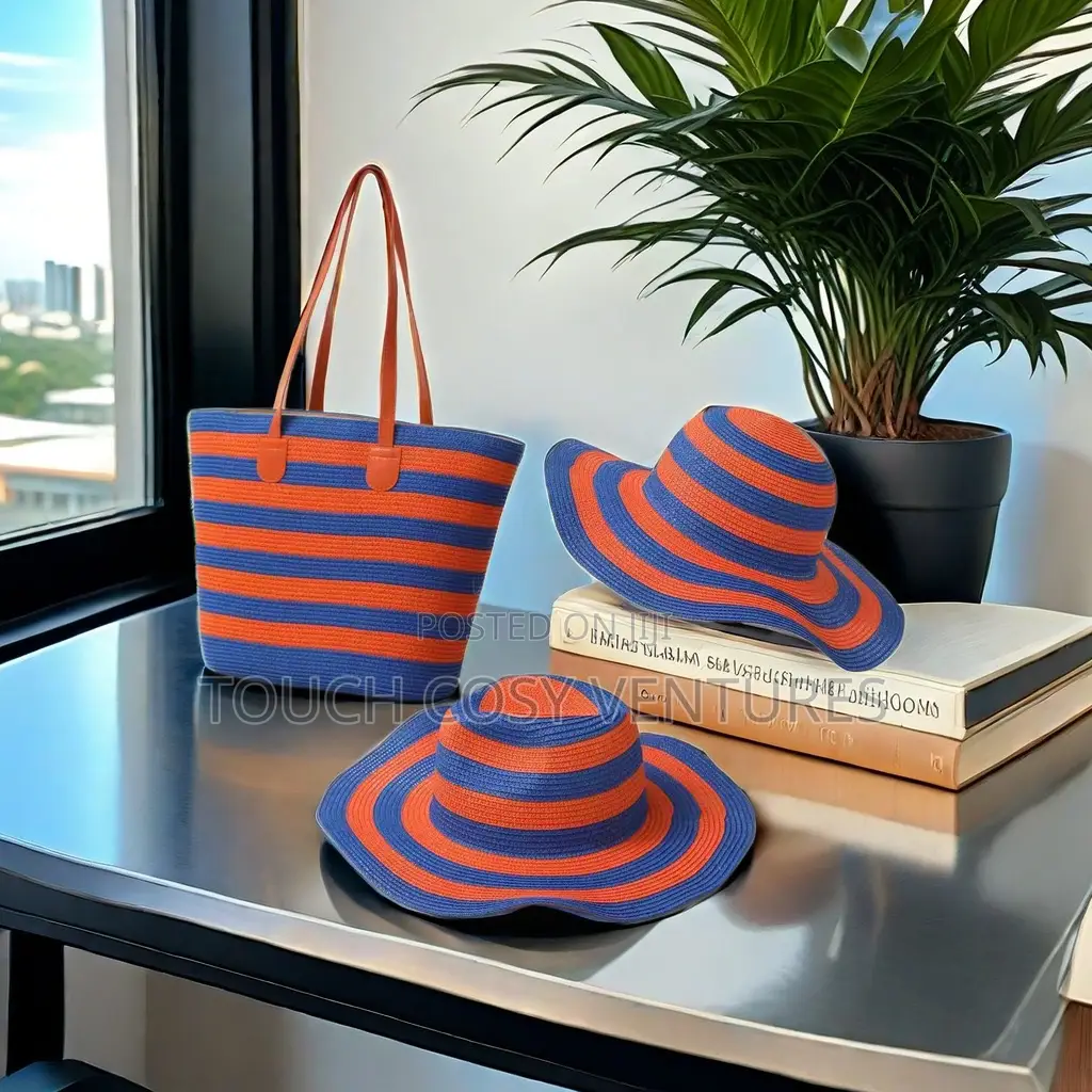 Elegant Weaven Summer Hat and Bag
