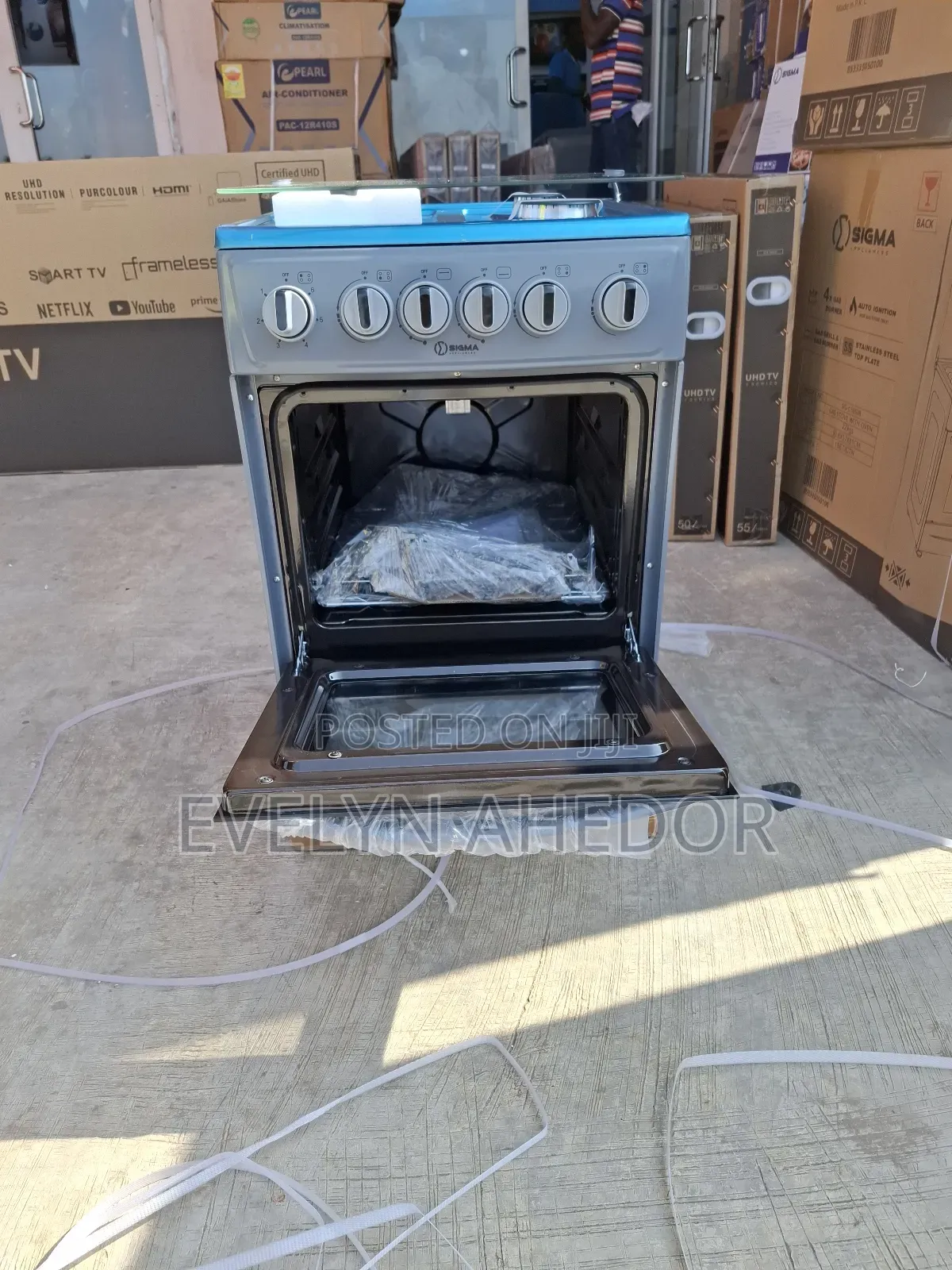 Affordable Sigma Gas Cooker and Electric Plate 50by50