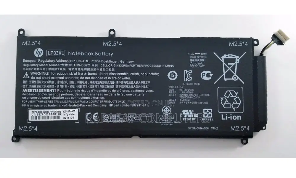 Hp Lp03xl Battery