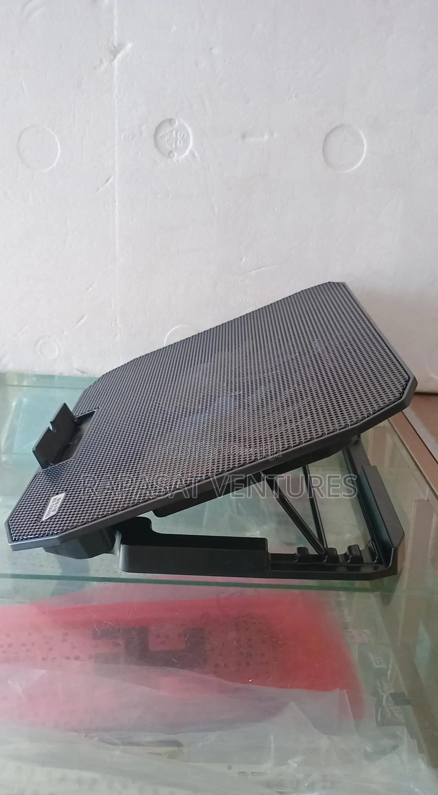 Laptop Stand Plastic (2 Big Fans, Adjustable)