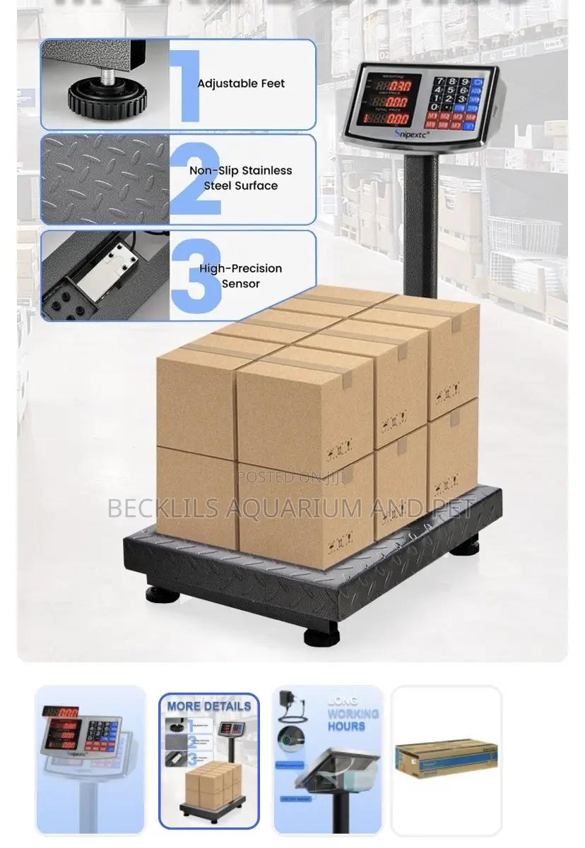 150 Kg Fordable Double Sided Led Dis Play Scale