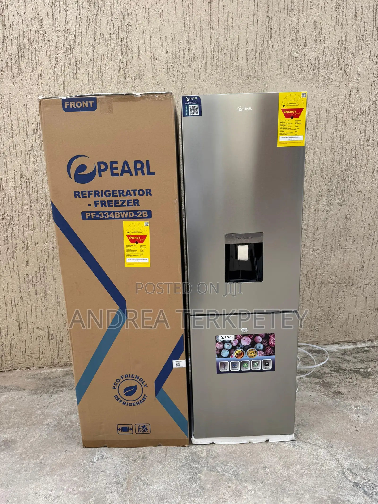 Modern Dispenser Fridge Pearl 251ltrs
