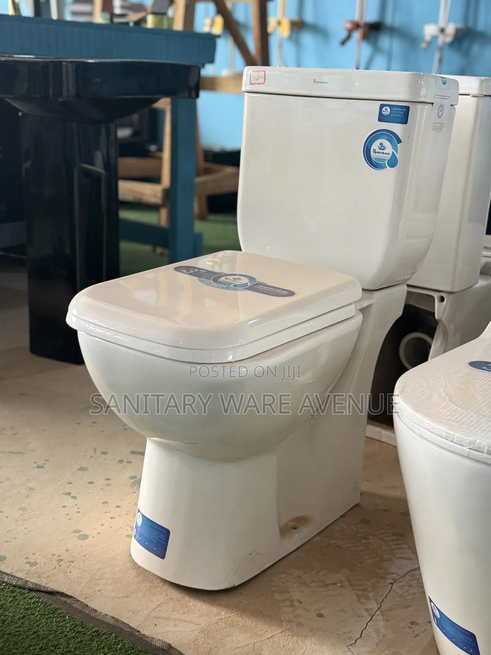 Square Water Closet _ Close-Coupled Toilet