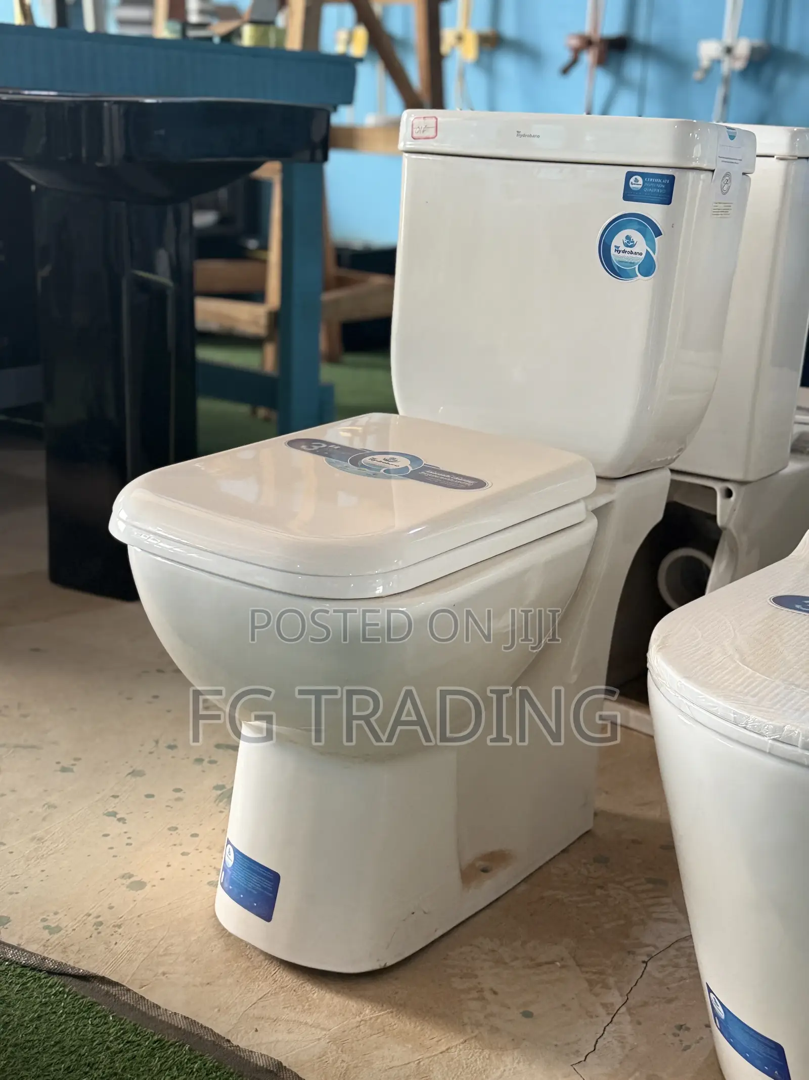Square Water Closet _ Close-Coupled Toilet