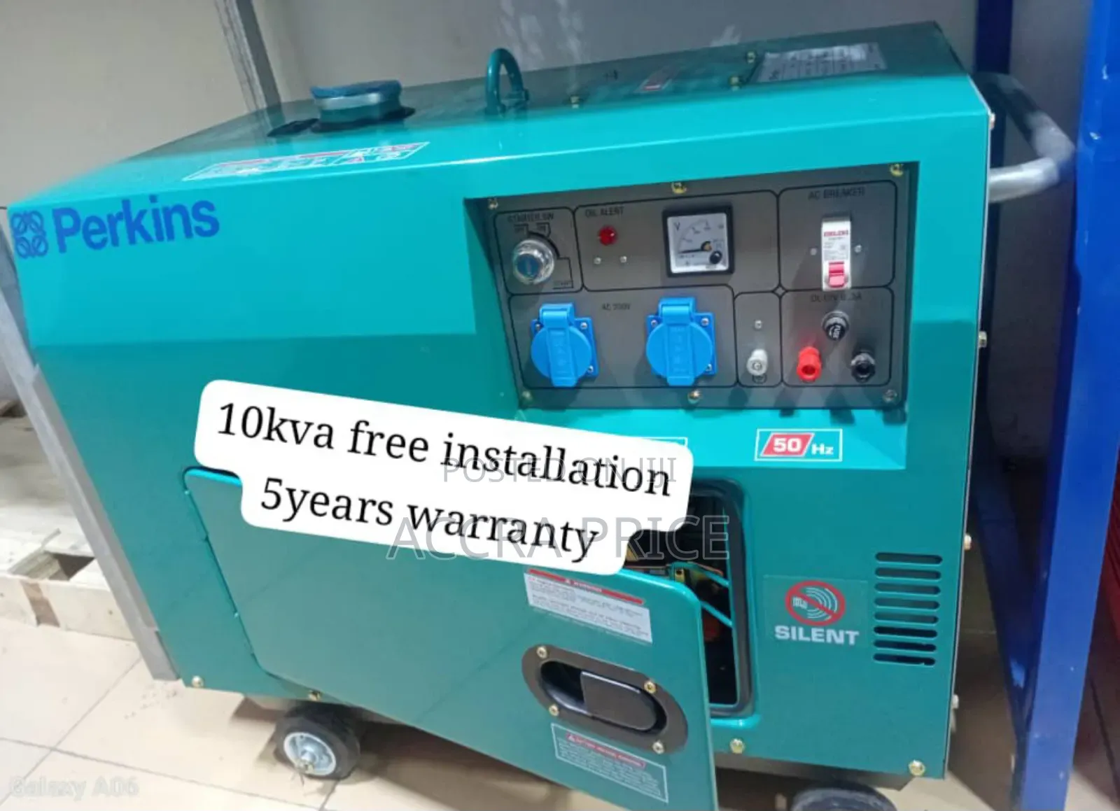 Reduced Emissions Perkins 10kva 13000watts Diesel Generator