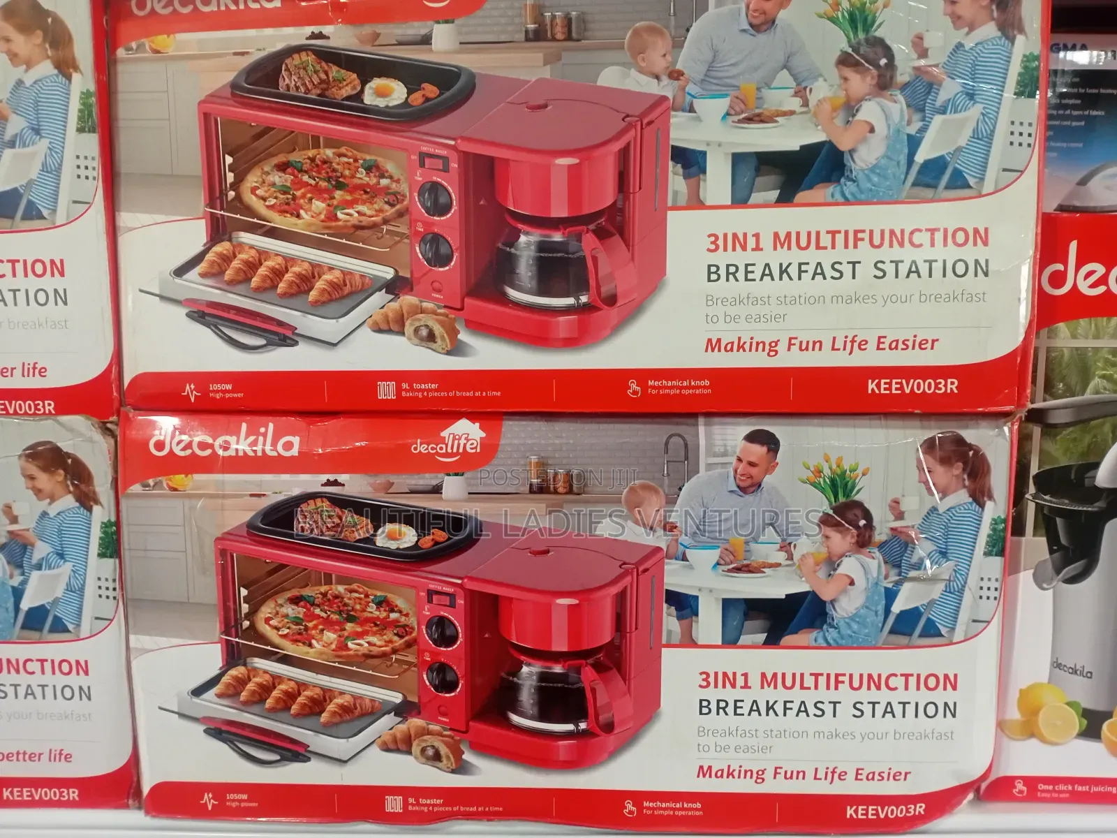 Multifunctional Breakfast Maker - Decakila Keev003r/Keev006v