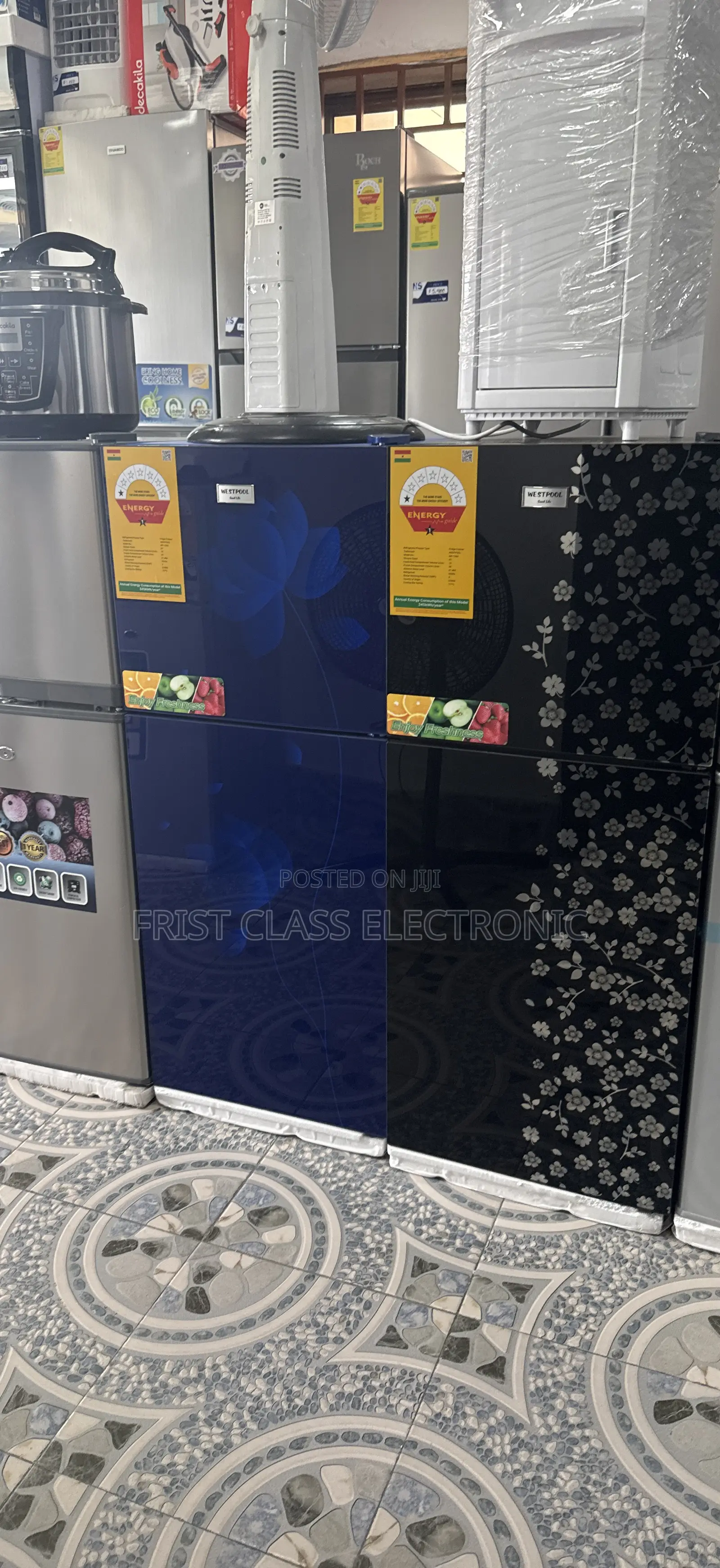 Glass Fridge Westpool 128 Double Door