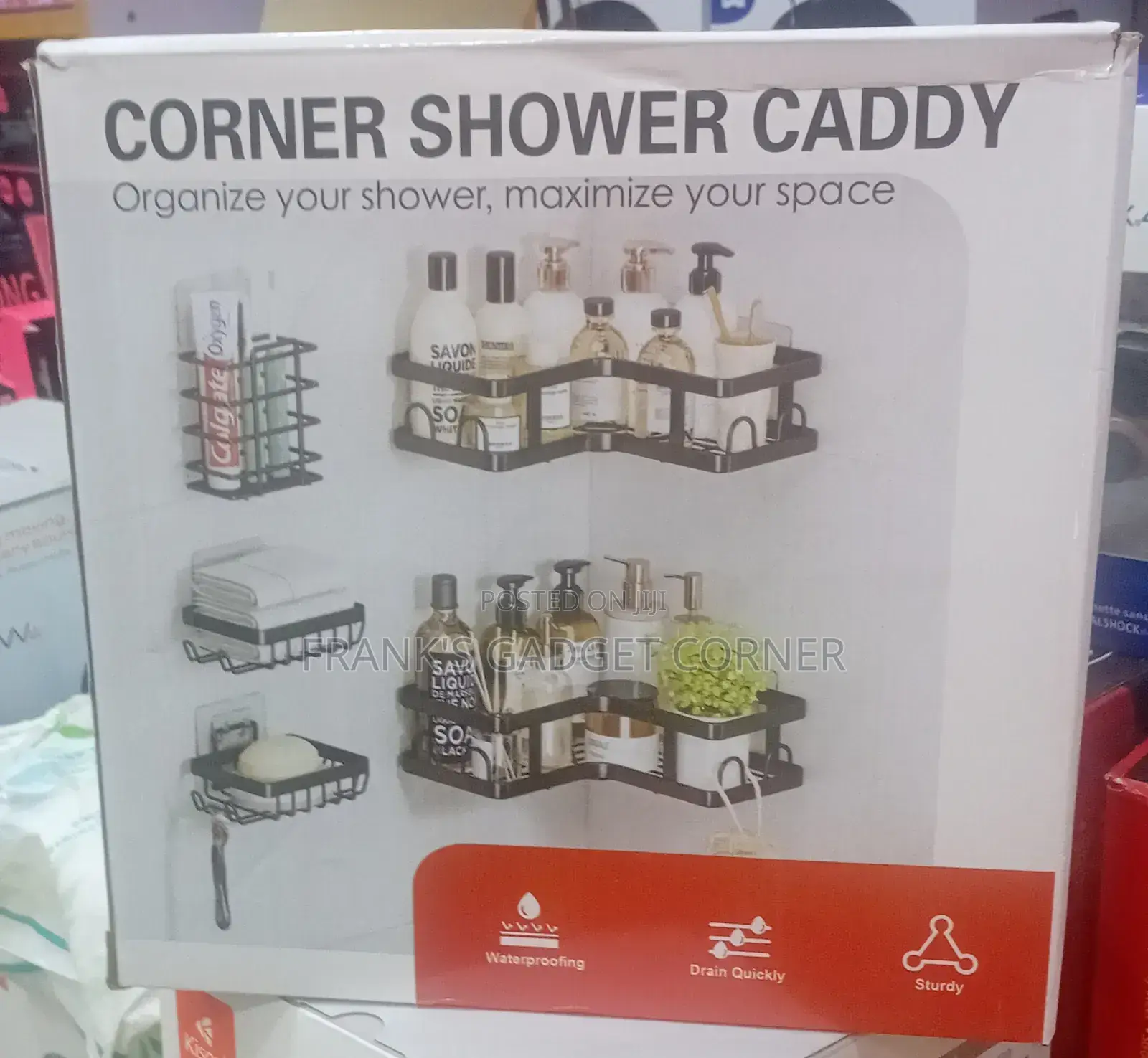 5 Set Corner Shower Caddy