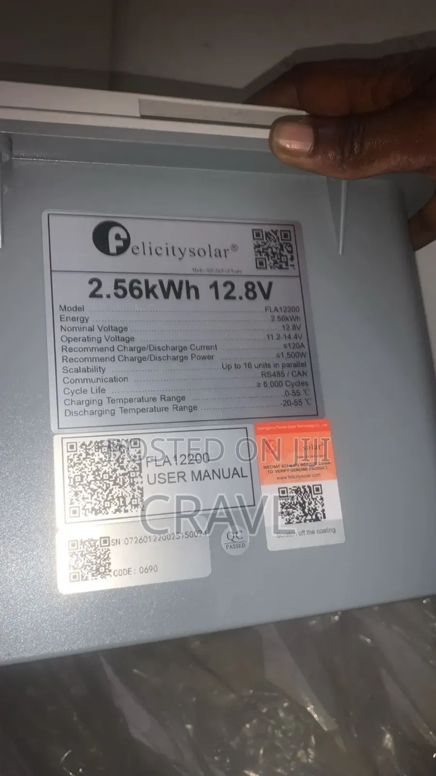 2.5kwh Solar Lithium Battery