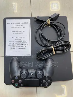 Ps4 Slim With Fc26, Gta5 and More Top Games