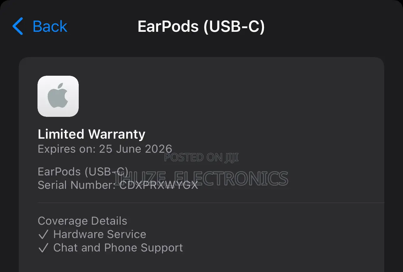 Genuine Apple Earpods (Usb-C). 1yr Apple Warranty