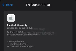 Genuine Apple Earpods (Usb-C). 1yr Apple Warranty