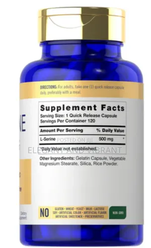 L-Serine 500mg | 120 Capsules