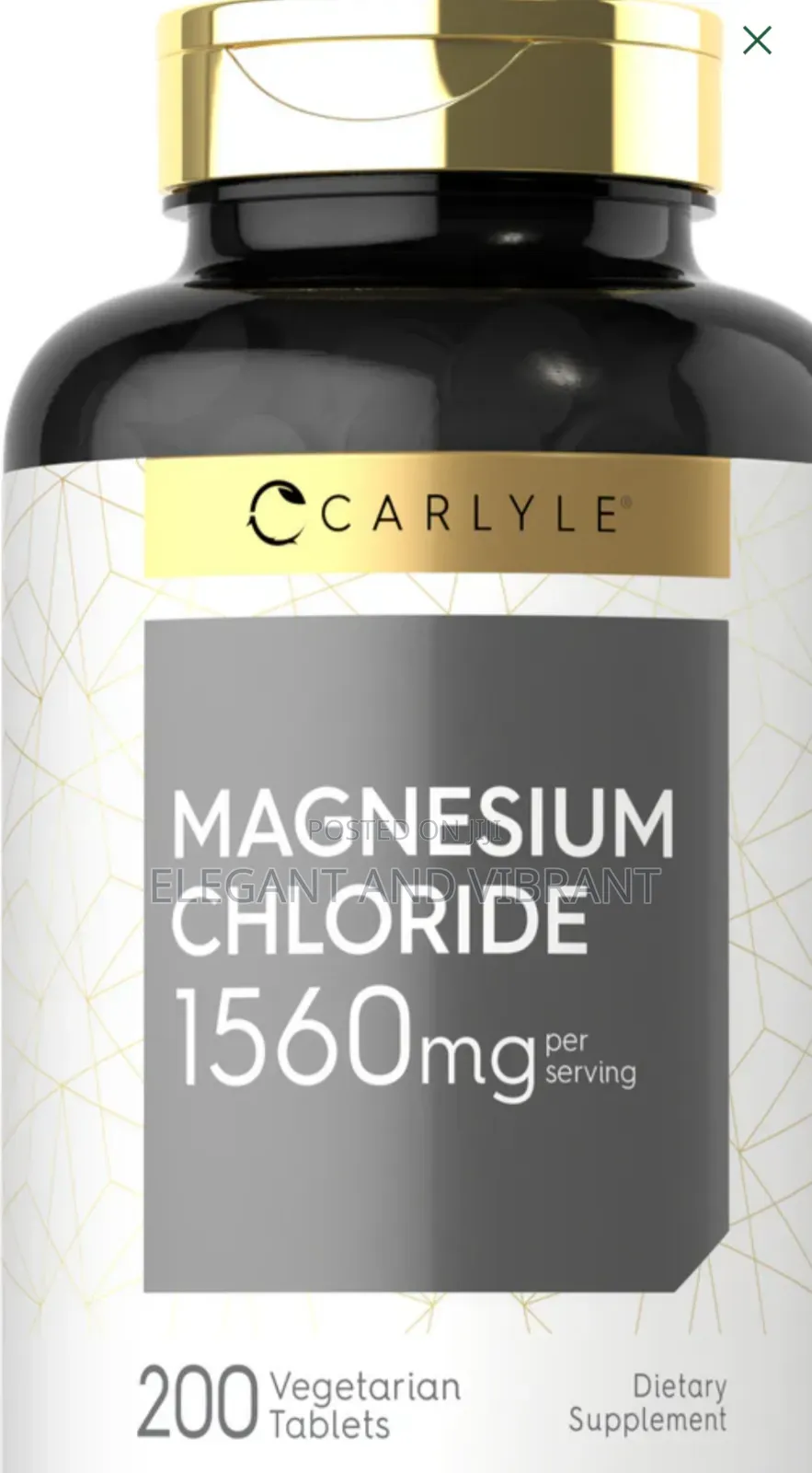 Magnesium Chloride 1560mg Per Serving | 200 Tablets