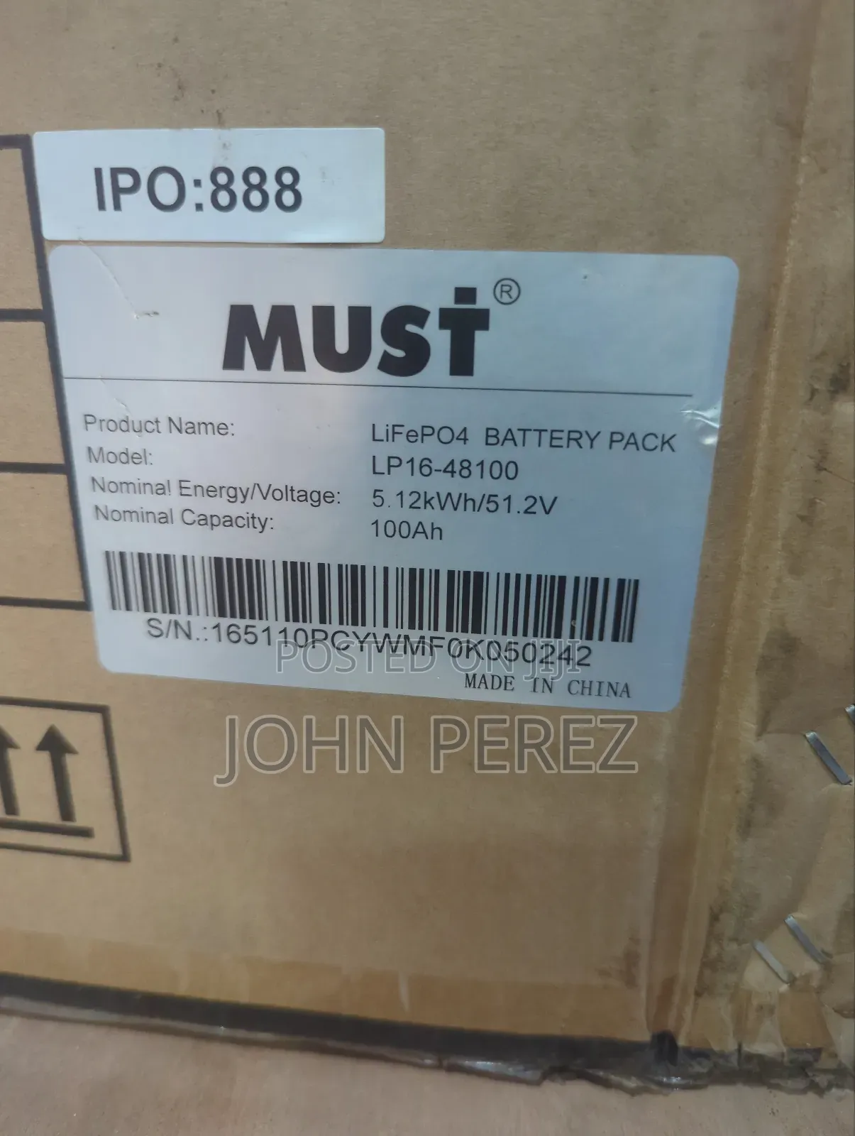 48v 100ah Must Lithium Battery (Wall Mount)