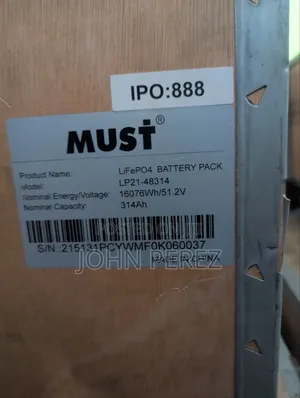 16kwh 315ah Must Lithium Battery