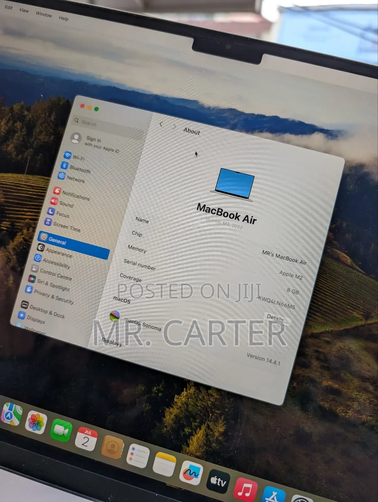 New Laptop Apple MacBook Air 2023 M2 8GB Apple M2 SSD 512GB